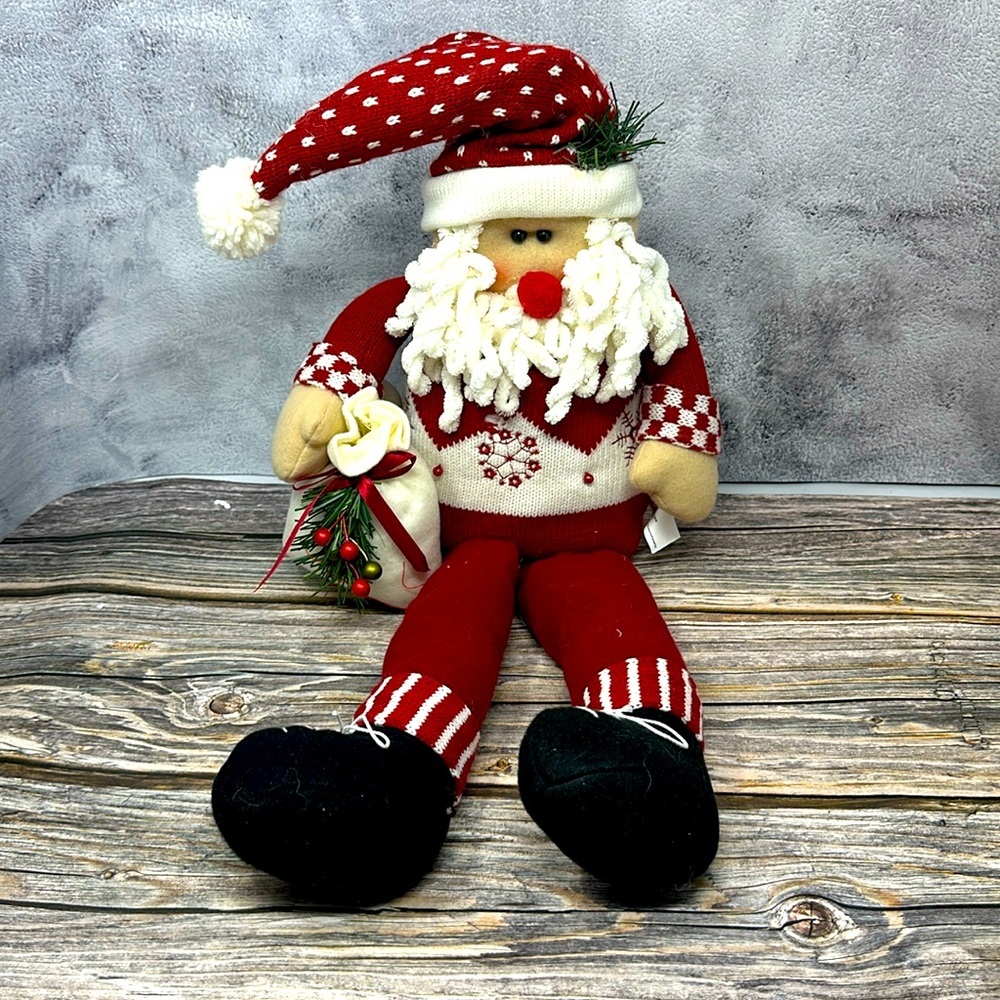23” Festive Santa Plush Sitter - Picture 1 of 4